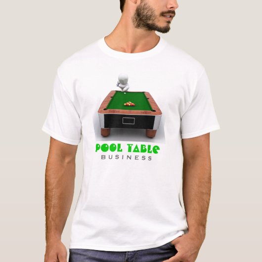ビリヤード台の会社のTシャツ Tシャツ (正面)