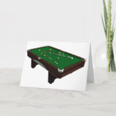 ビリヤード台グリーティングカード カード (正面)