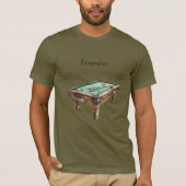 ビリヤード台 Tシャツ (正面)
