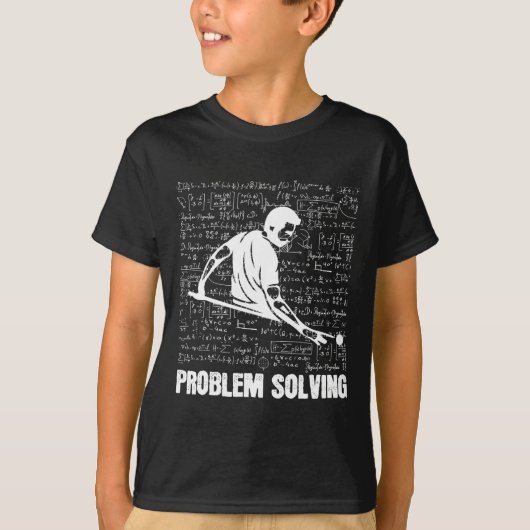 ビリヤード問題解決選手スポーツソリューション Tシャツ (正面)