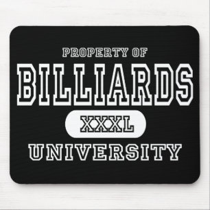 ビリヤード大学暗闇 マウスパッド