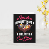 ビリヤード女子プレーヤーテーブルスヌーカーピラミッドビリヤ カード (黄色い花)