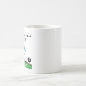ビリヤード好きな反逆者向けの面白いデザイン コーヒーマグカップ (中央)