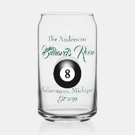 ビリヤード室8ボール飲み物用品ビール ガラス缶