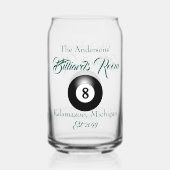 ビリヤード室8ボール飲み物用品ビール ガラス缶 (裏面)