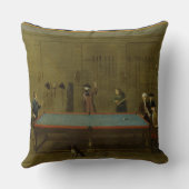 ビリヤード室(キャンバスの油) クッション (裏面)