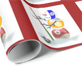 ビリヤード愛好家のクリスマス ラッピングペーパー (ロールコーナー)