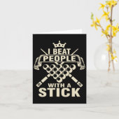 ビリヤード愛好家Iビート人とスティックプールPl カード (黄色い花)