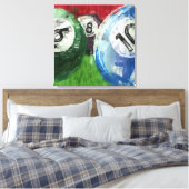 ビリヤード抽象芸術 キャンバスプリント (インサイチュ (寝室))