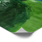 ビリヤード抽象芸術 ポスター (角)