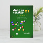 ビリヤード招待状 招待状 (スタンド正面)