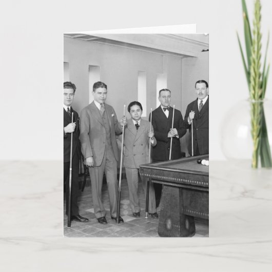 ビリヤード星： 1927 カード (正面)