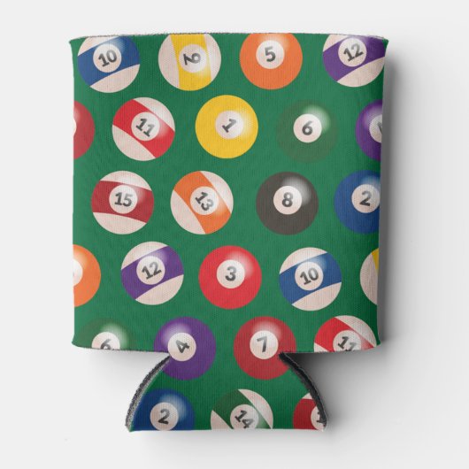 ビリヤード模様 缶クーラー (正面)