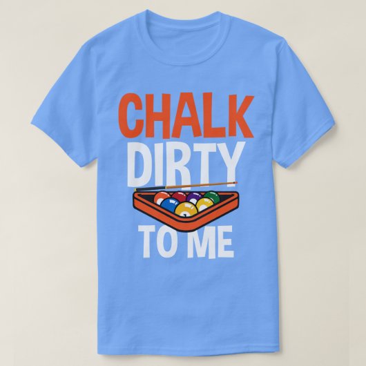 ビリヤード用ビリヤード選手ビリヤード球チョークD Tシャツ (デザイン正面)