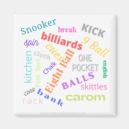 ビリヤード磁石 マグネット (正面)