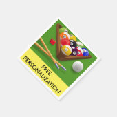 ビリヤード紙ナプキンス スタンダードカクテルナプキン (角)