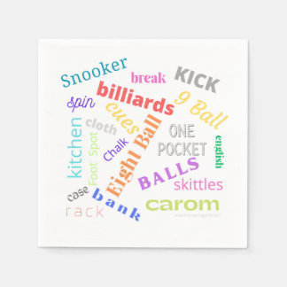 ビリヤード紙ナプキン スタンダードカクテルナプキン