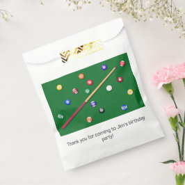 ビリヤード誕生日パーティープールキュー フェイバーバッグ