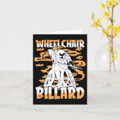 ビリヤード車椅子 – テーブル9 Llプール カード (黄色い花)