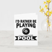 ビリヤード遊プールおもしろいプラン カード (黄色い花)