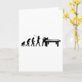 ビリヤード選手 カード (黄色い花)