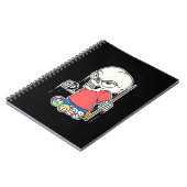 ビリヤード選手 |スカルビリヤード選手 ノートブック (左側)