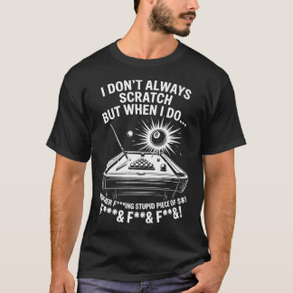 ビリヤード選手 スポーツ ゲーム デザイン Tシャツ