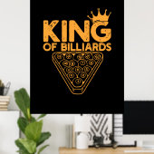 ビリヤード選手 |ビリヤード王 ポスター (ホームオフィス)