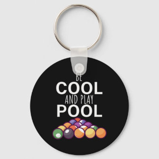 ビリヤード選手 |ビリーカッコいいドとビリ遊ヤードのプール キーホルダー