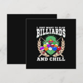 ビリヤード選手 |ビリ遊アードと寒さ 招待状 (正面/裏面)