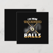 ビリヤード選手 |ボールを壊しに来た 招待状 (正面/裏面)