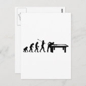 ビリヤード選手 ポストカード (正面/裏面)