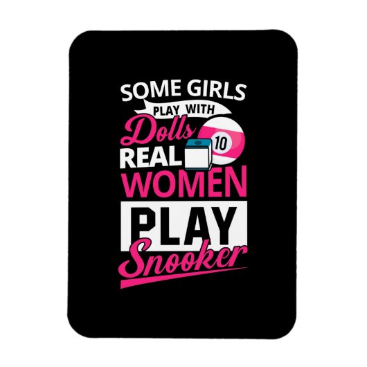 ビリヤード選手 |実在女性スヌーカー(Snooker) マグネット (縦)