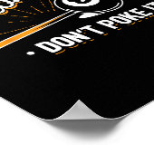 ビリヤード選手 – 打ち込むな ポスター (角)