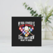 ビリヤード選手 |私のプール戦略は最高機密 招待状 (スタンド正面)