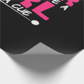 ビリヤード選手 | Pool Billiards Girl With A Cue ラッピングペーパー (角)