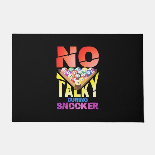 ビリヤード選手 | Snookerの間のタッキーなし ドアマット (正面)