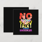 ビリヤード選手 | Snookerの間のタッキーなし 招待状 (正面/裏面)