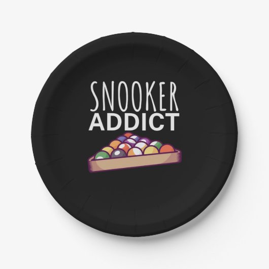 ビリヤード選手 | Snooker Addict ペーパープレート (正面)