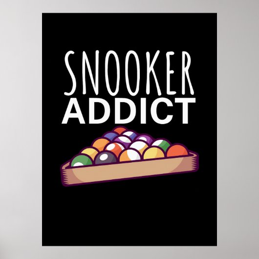 ビリヤード選手 | Snooker Addict ポスター (正面)