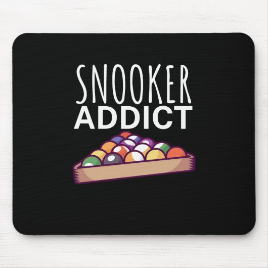 ビリヤード選手 | Snooker Addict マウスパッド (正面)