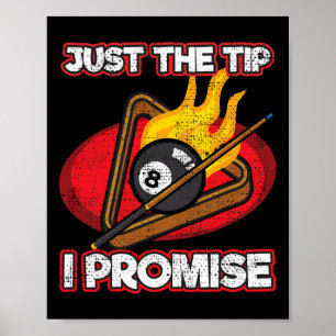 ビリヤード選手Just Tip Promise魔法Shot P ポスター