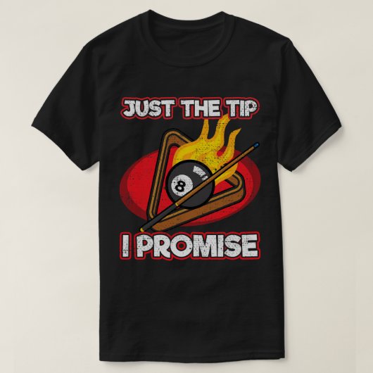 ビリヤード選手Just Tip Promise魔法Shot P Tシャツ (デザイン正面)