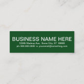 ビリヤード顧客モダン評価（正方形） ロイヤリティカード (裏面)