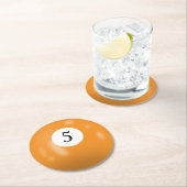 ビリヤード5球 ラウンドペーパーコースター (インサイチュ)