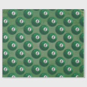 ビリヤード6ボールパターン ラッピングペーパー (フラット)