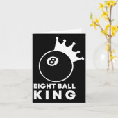 ビリヤード8ボールキング8ボールプールプレイヤーラッキー カード (黄色い花)