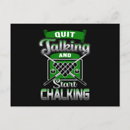 ビリヤード8ボールビリヤードおもしろいギフト ポストカード (正面)