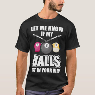 ビリヤード8ボールプ遊ールテーブルCueスティックギフト Tシャツ