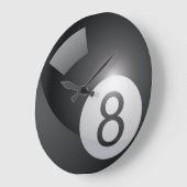 ビリヤード8ボール ラージ壁時計 (傾斜)